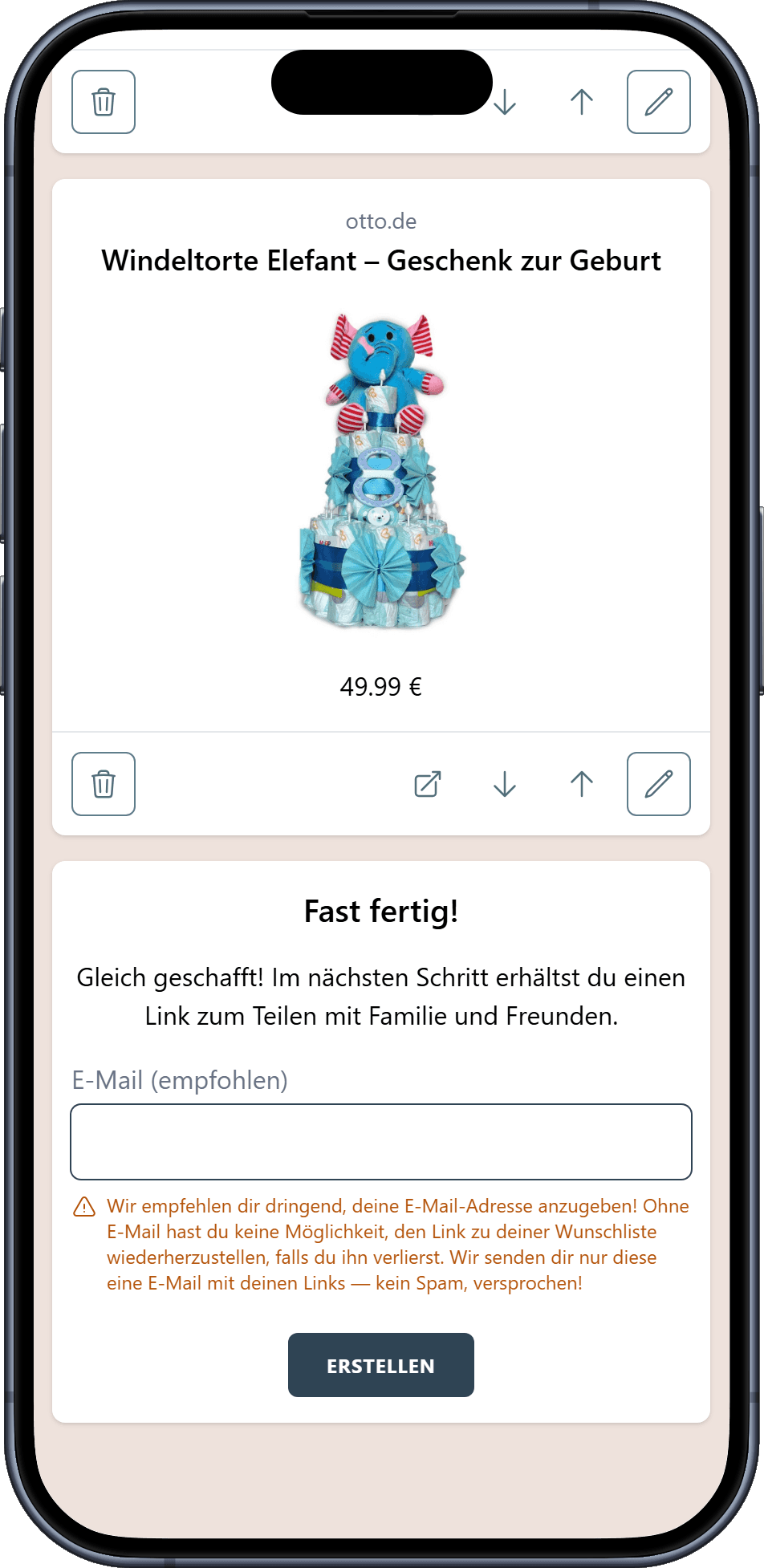 So erstellt ihr eure Babyparty-Wunschliste