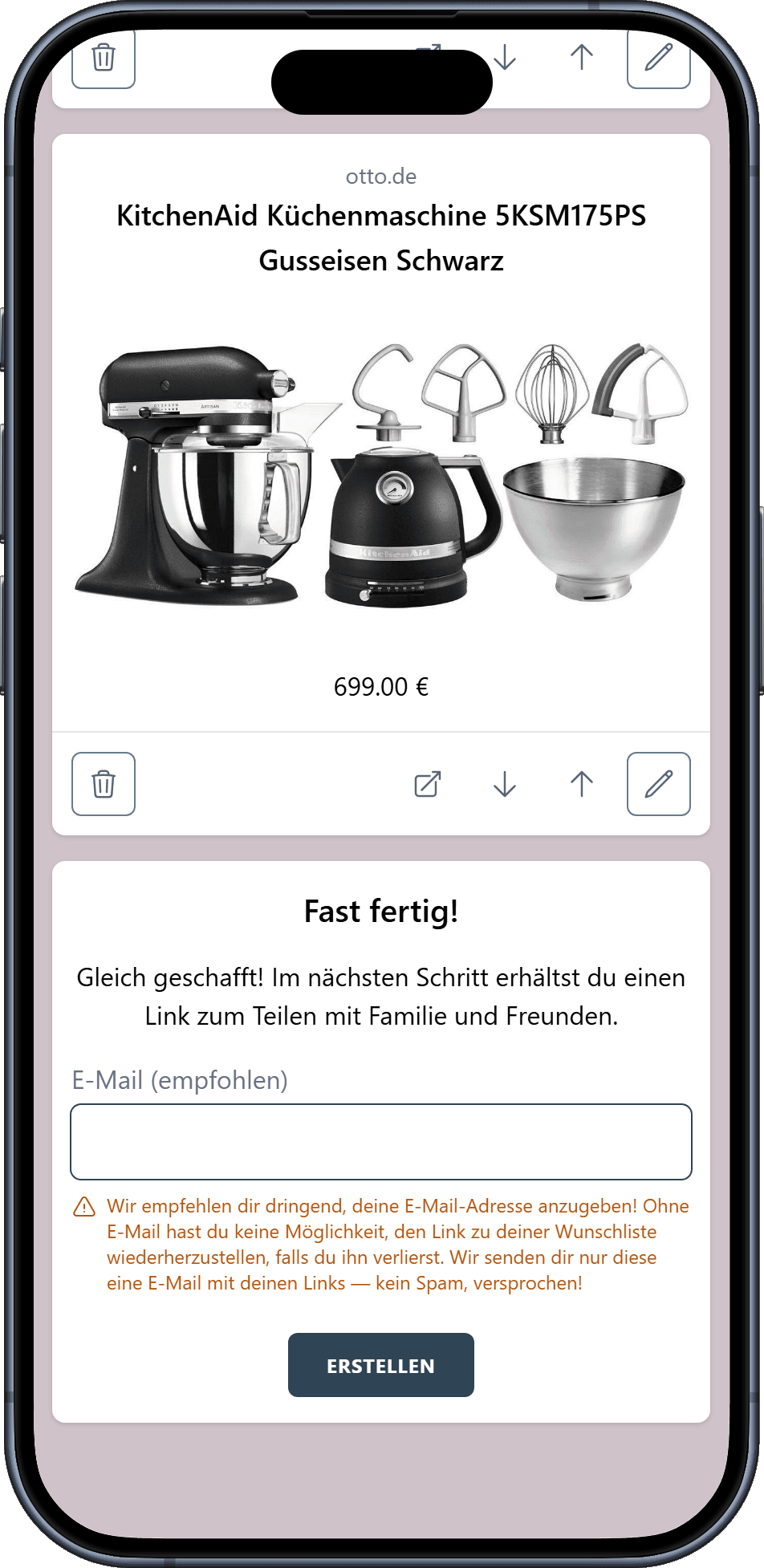 So erstellt ihr eure Hochzeitswunschliste