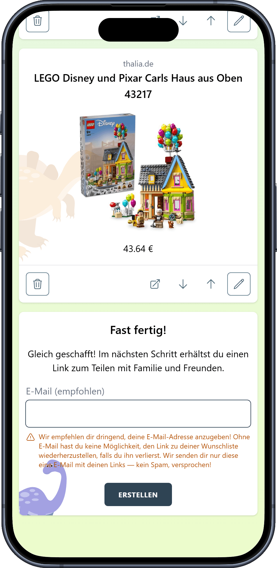 So erstellst du die Kindergeburtstag-Wunschliste
