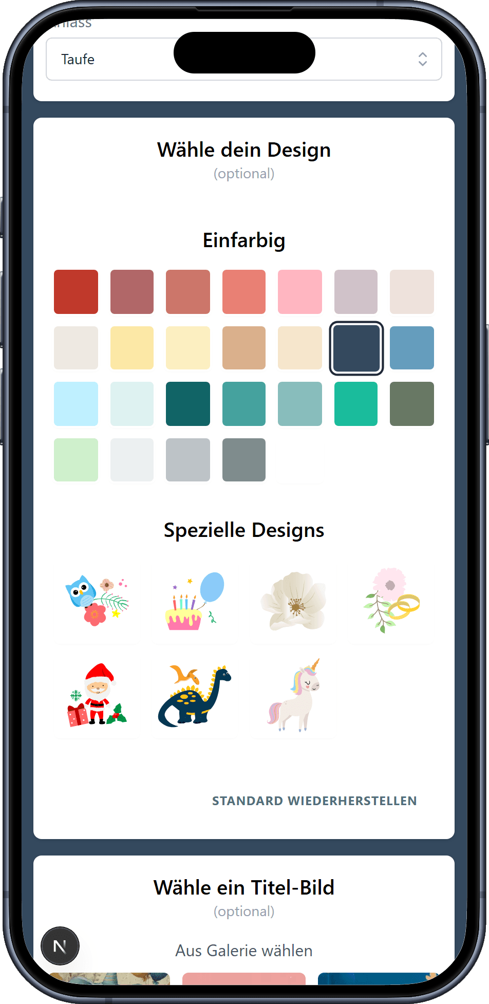 Die Designs, die du für deine Wunschliste aussuchen kannst
