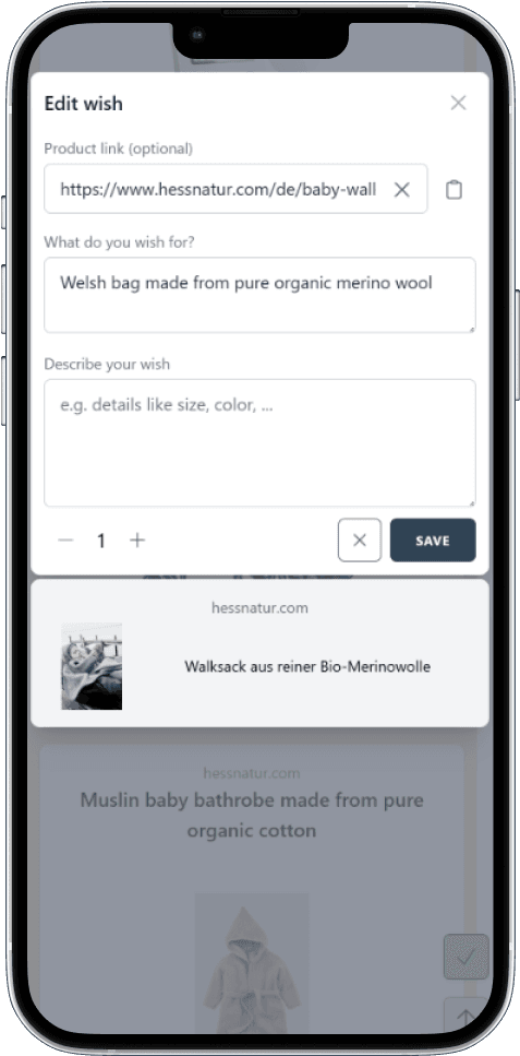 How to add wishes to your Wishlist