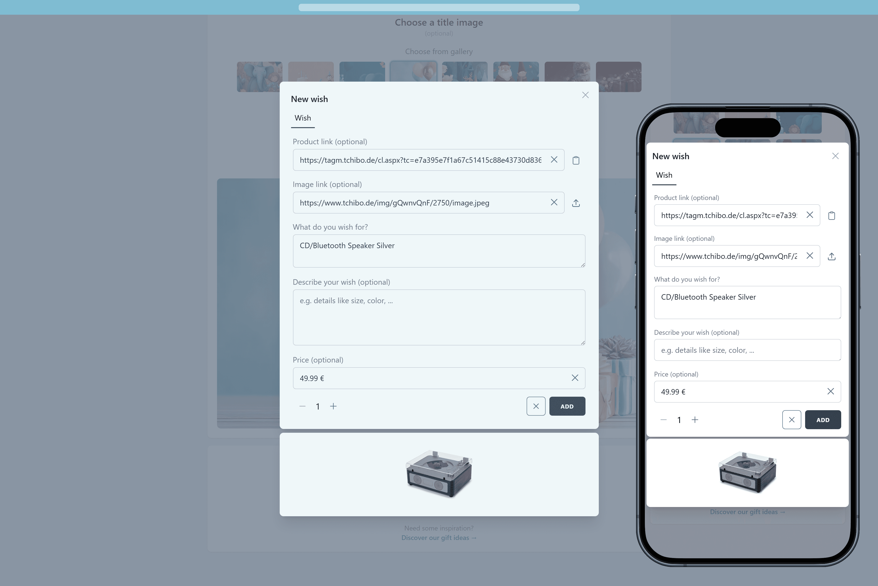 How to add wishes to your Wishlist