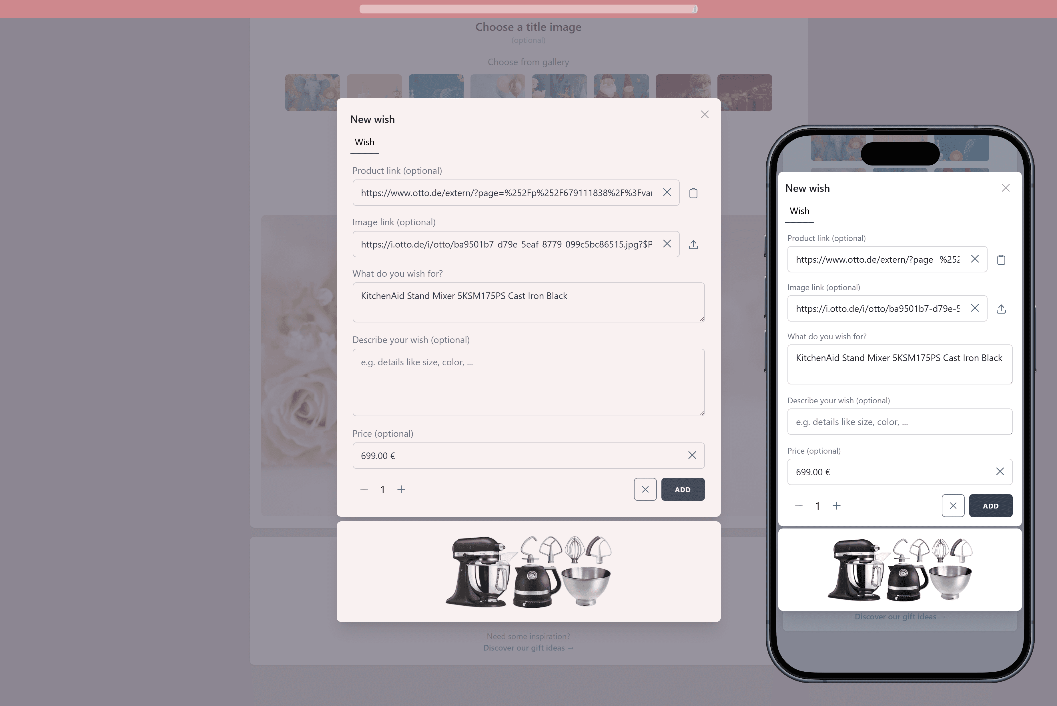 How to add wishes to your wishlist