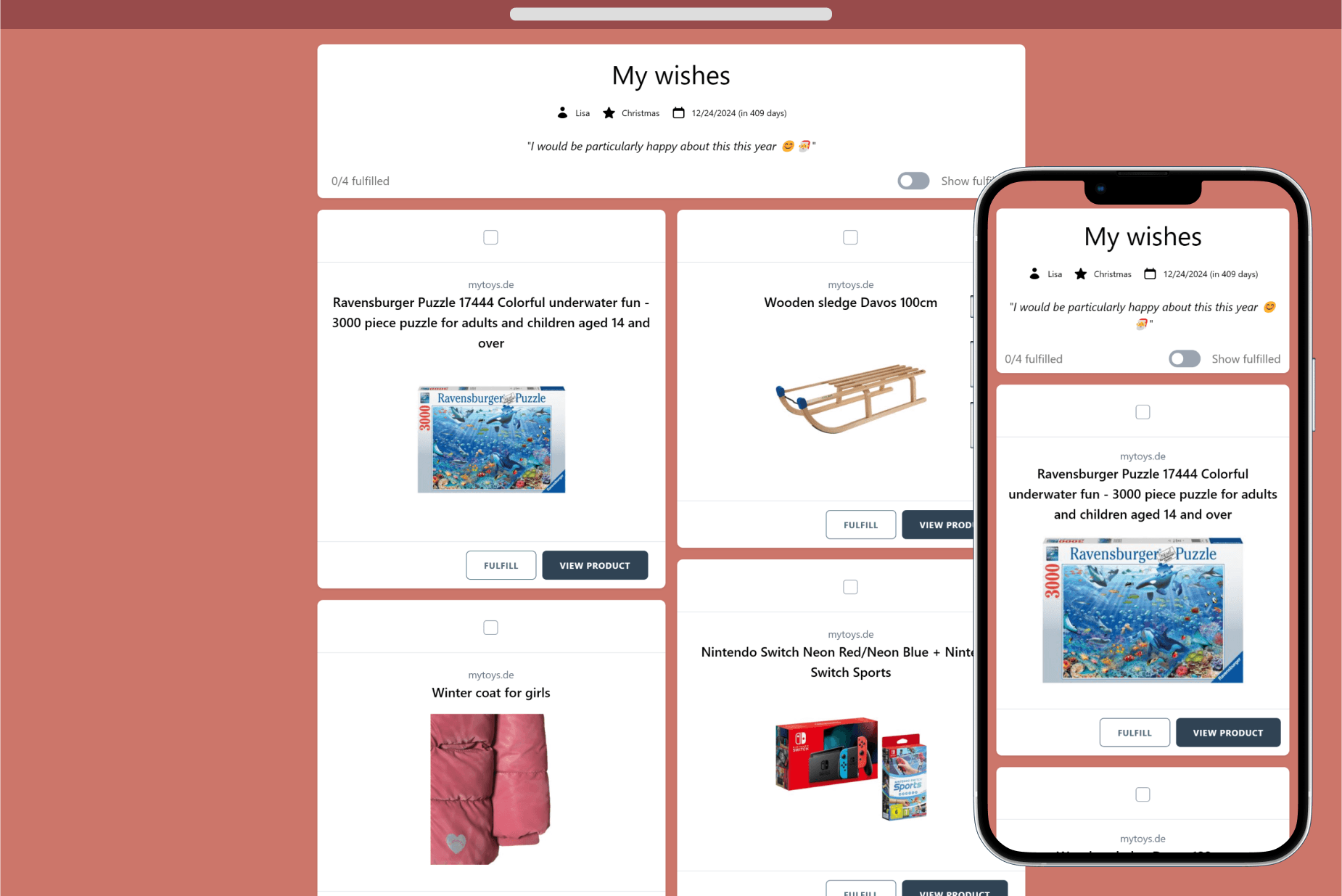 This is how your guests fulfil your wishes