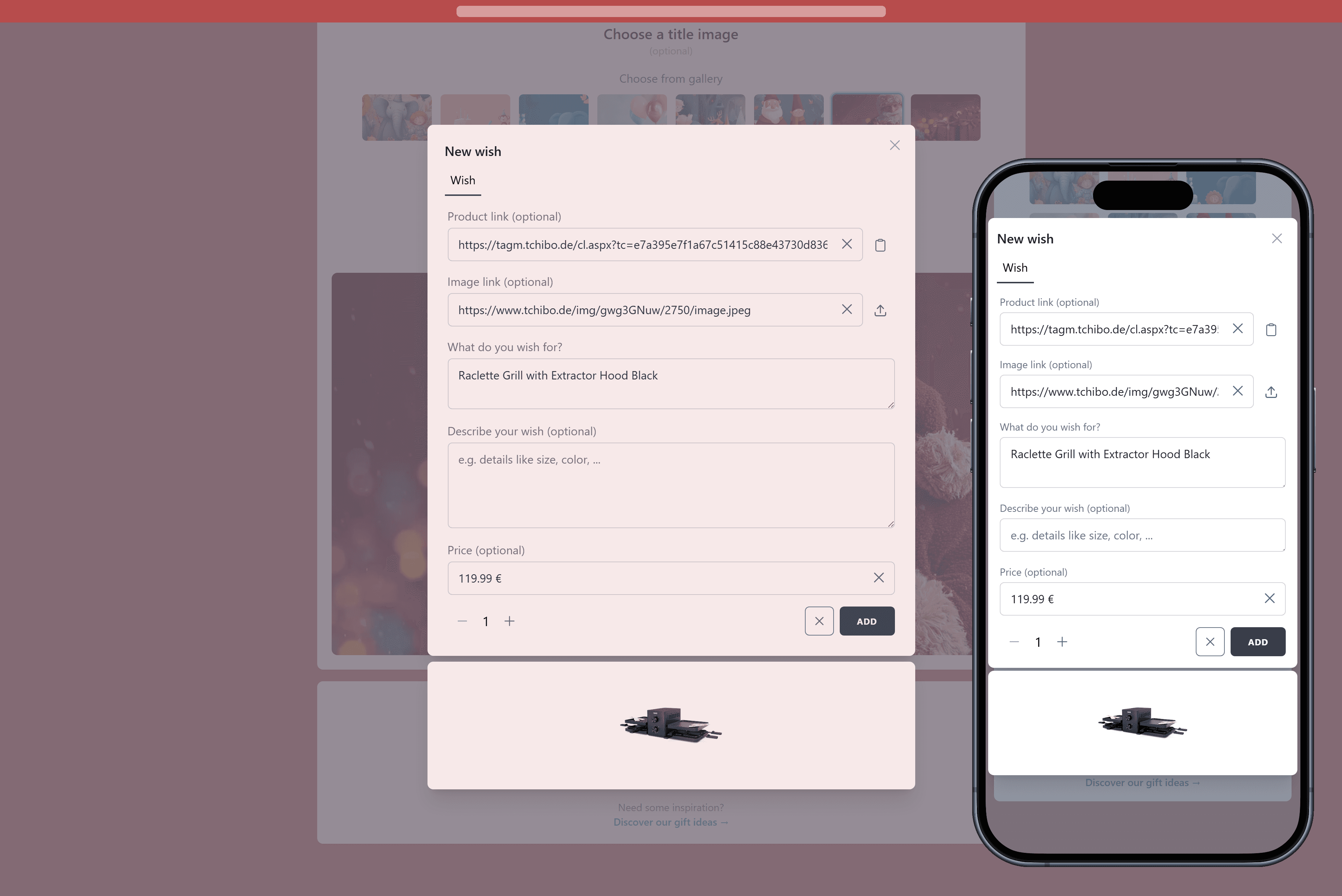 How to add wishes to your Wishlist