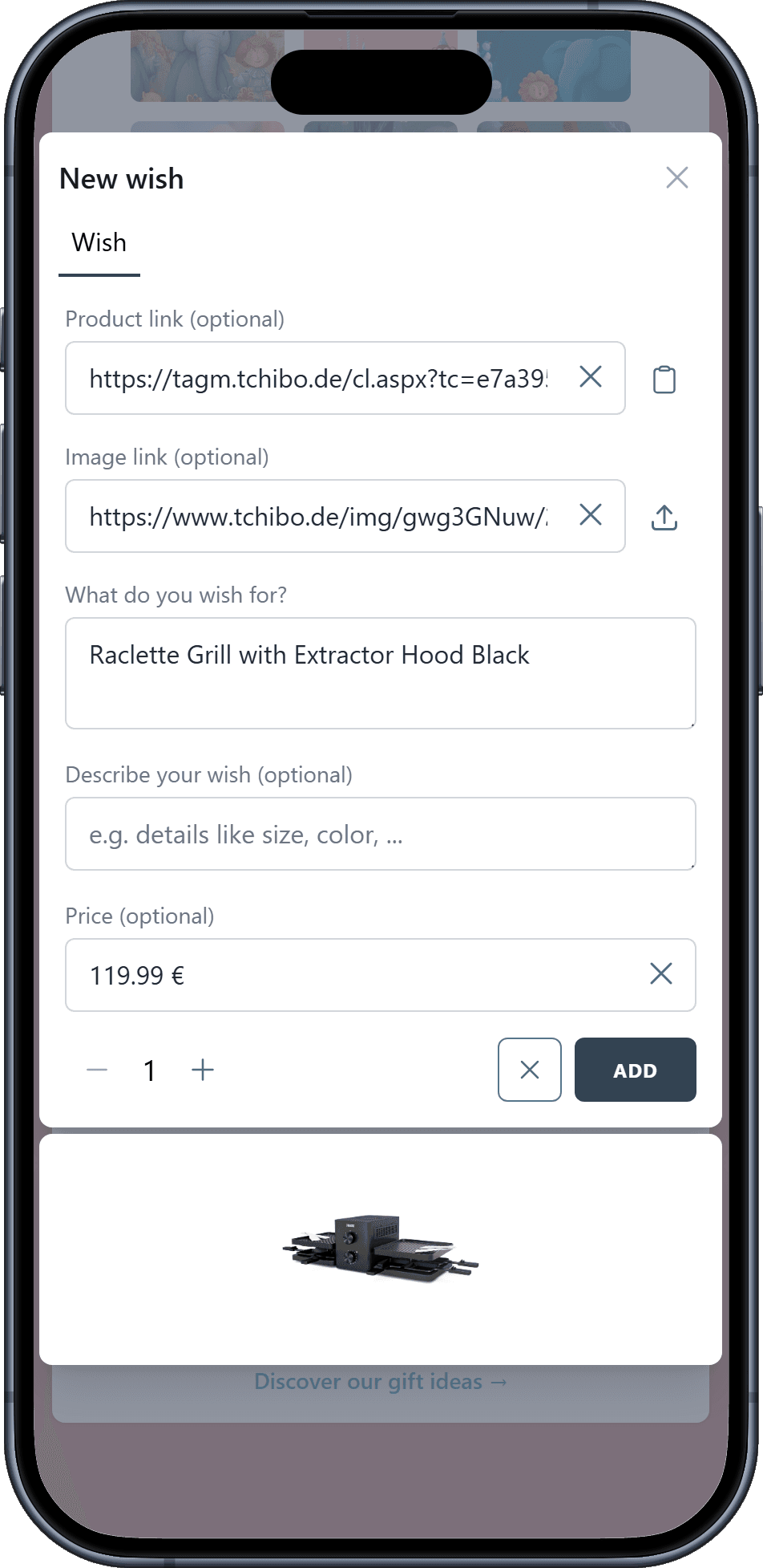 How to add wishes to your Wishlist