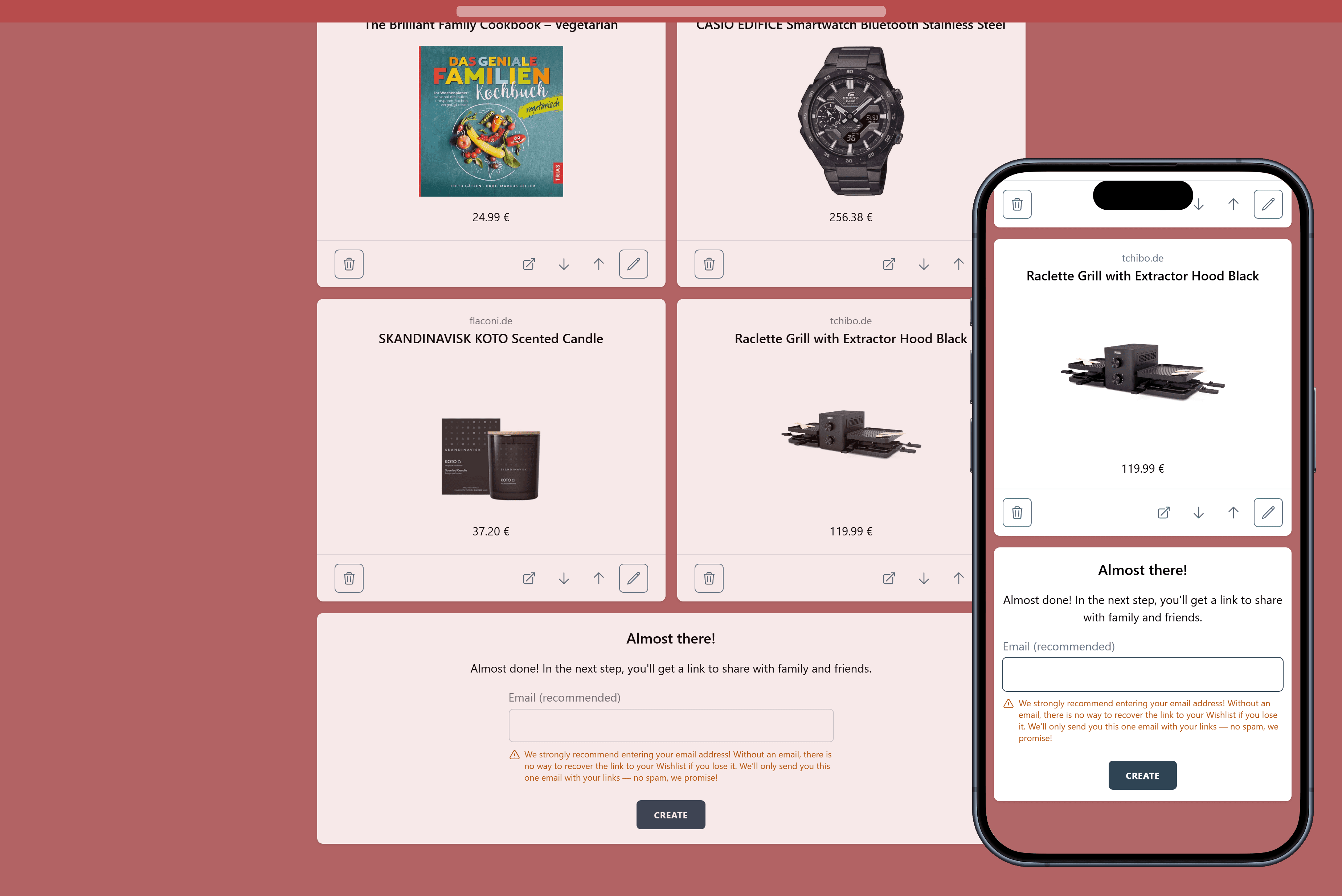 How to create your Wishlist