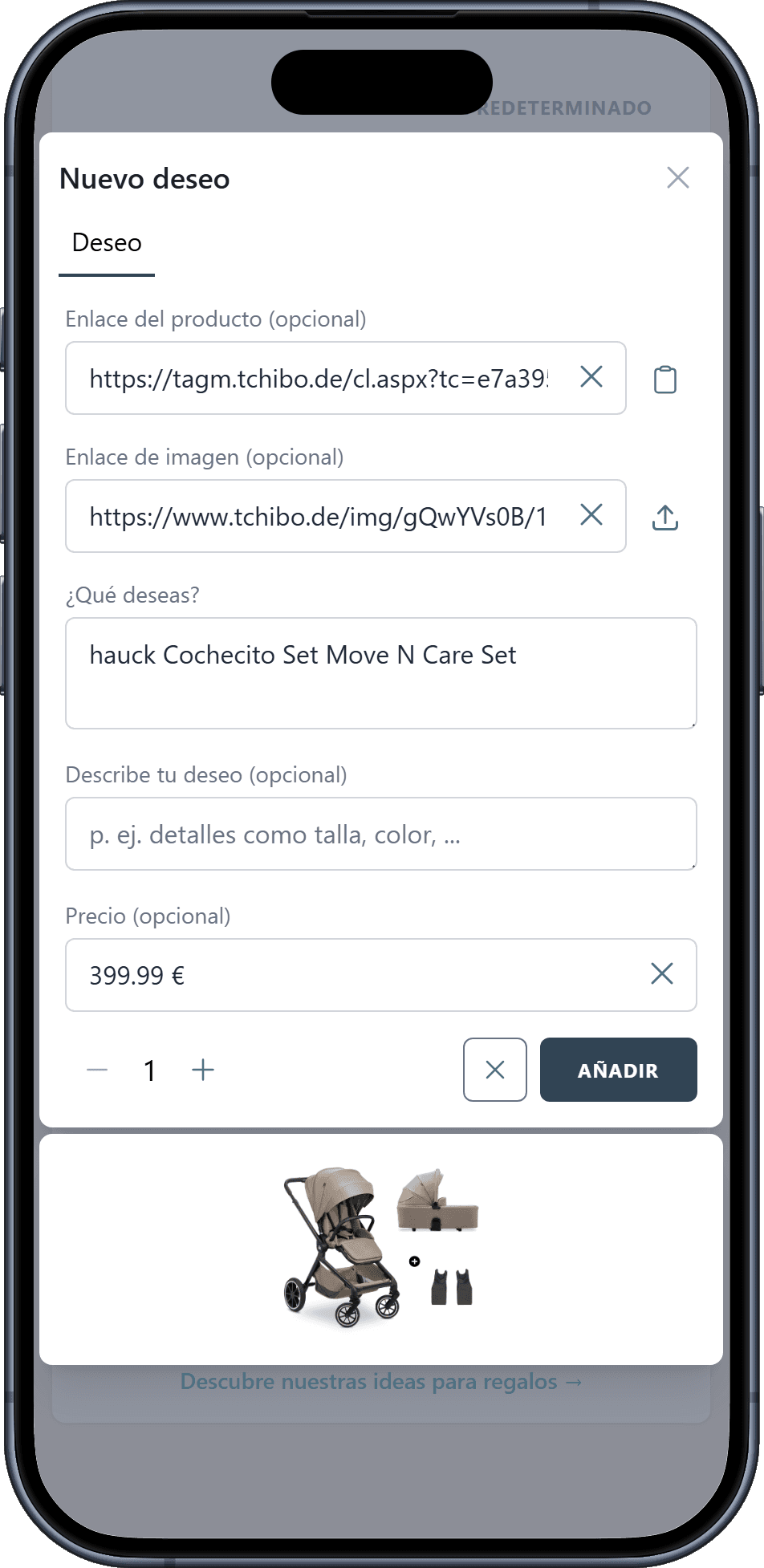 Cómo añadir deseos a tu lista