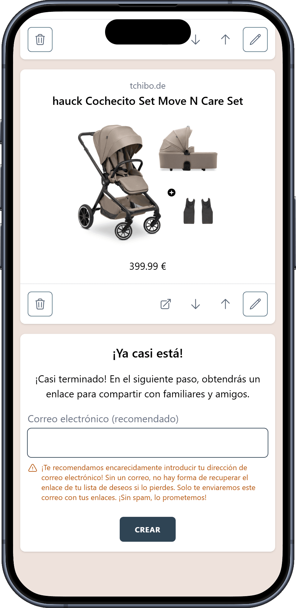 Cómo crear tu lista de deseos