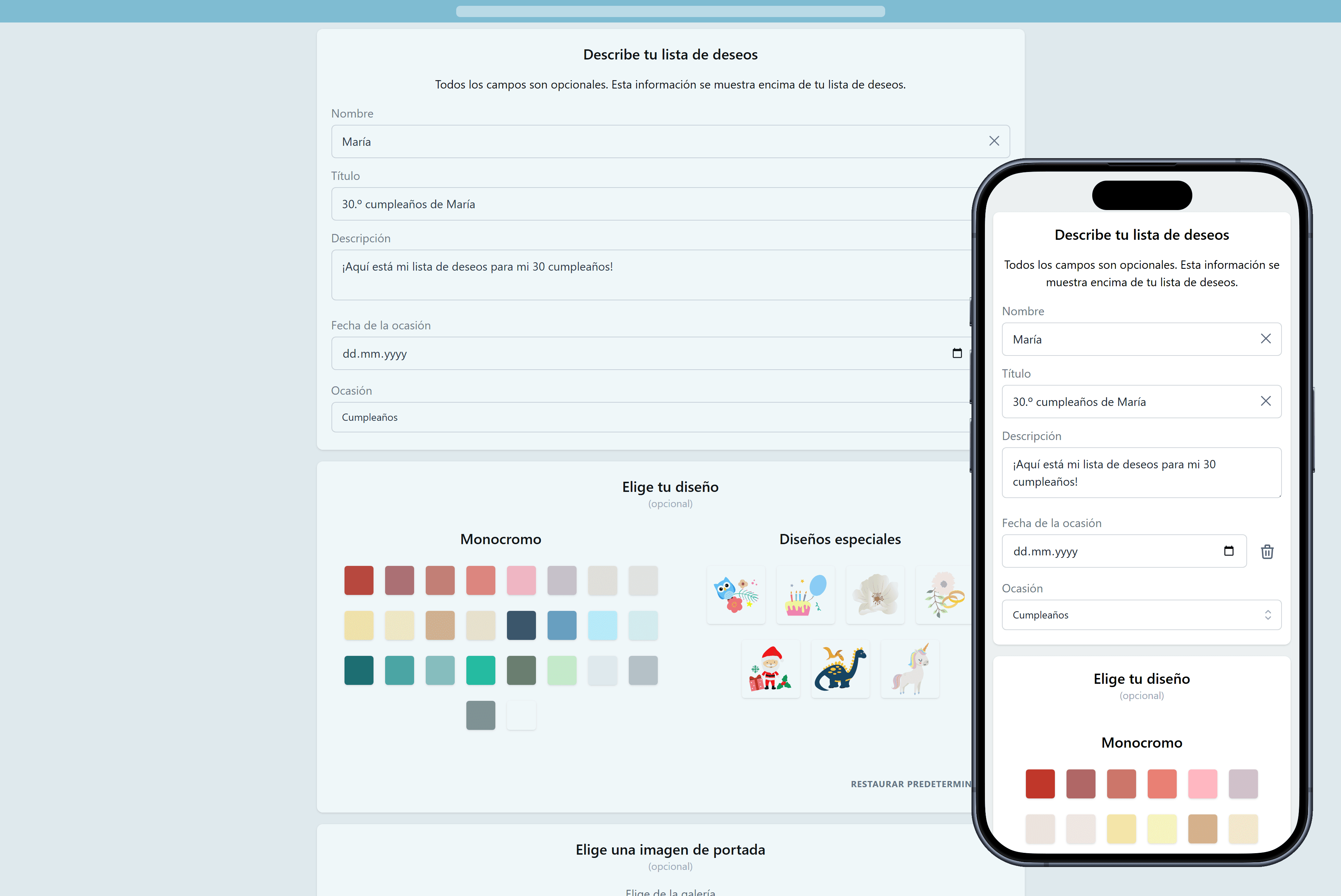 Cómo añadir detalles a tu lista de deseos