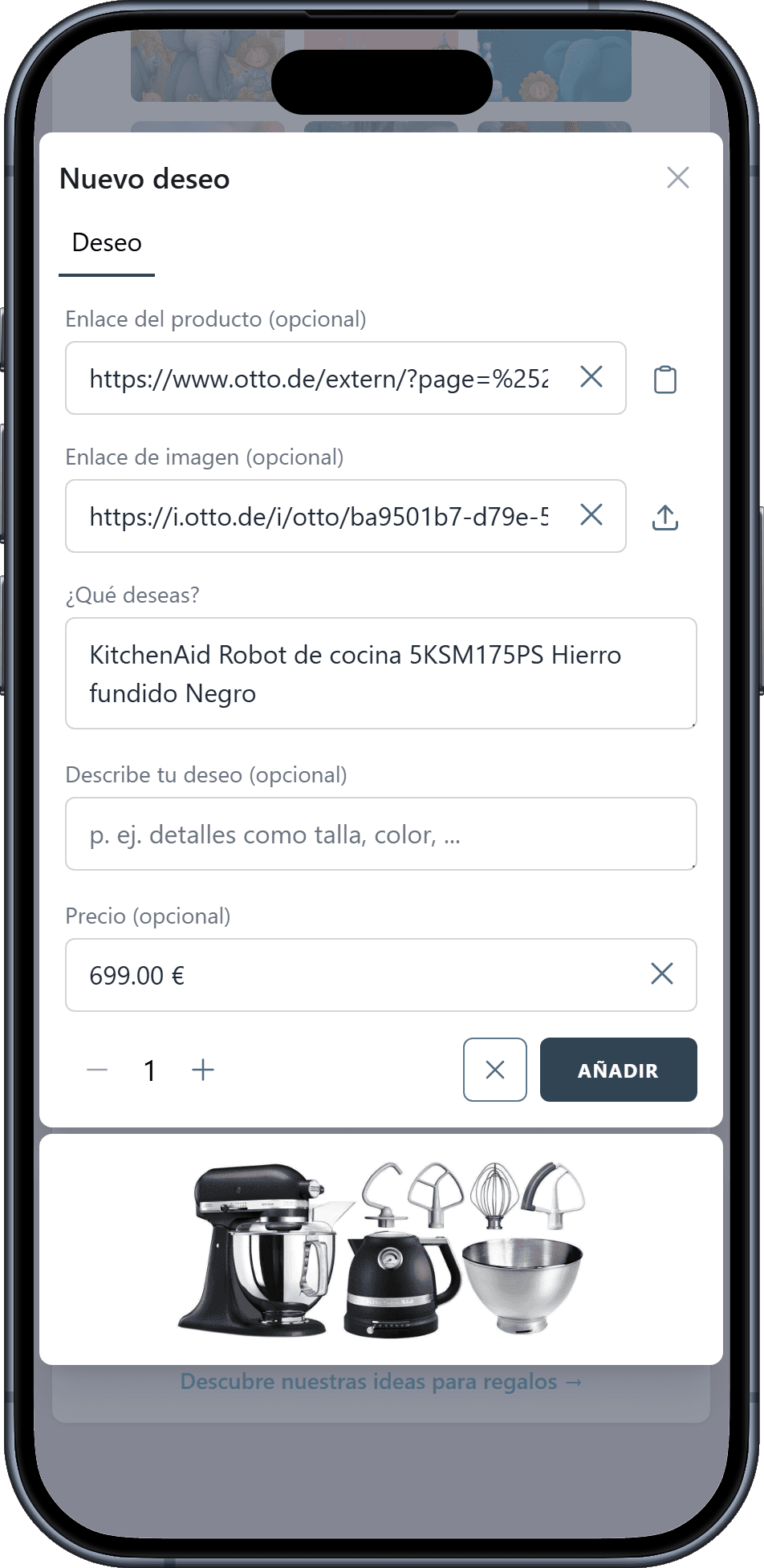 Cómo añadir deseos a tu lista