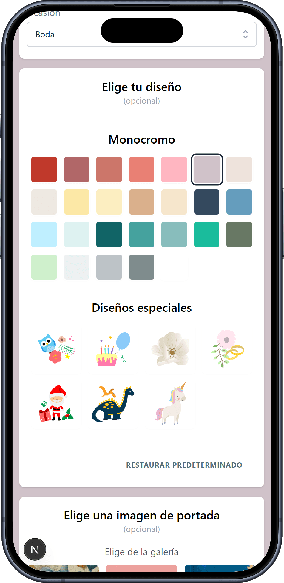 Los diseños que puedes elegir para tu lista