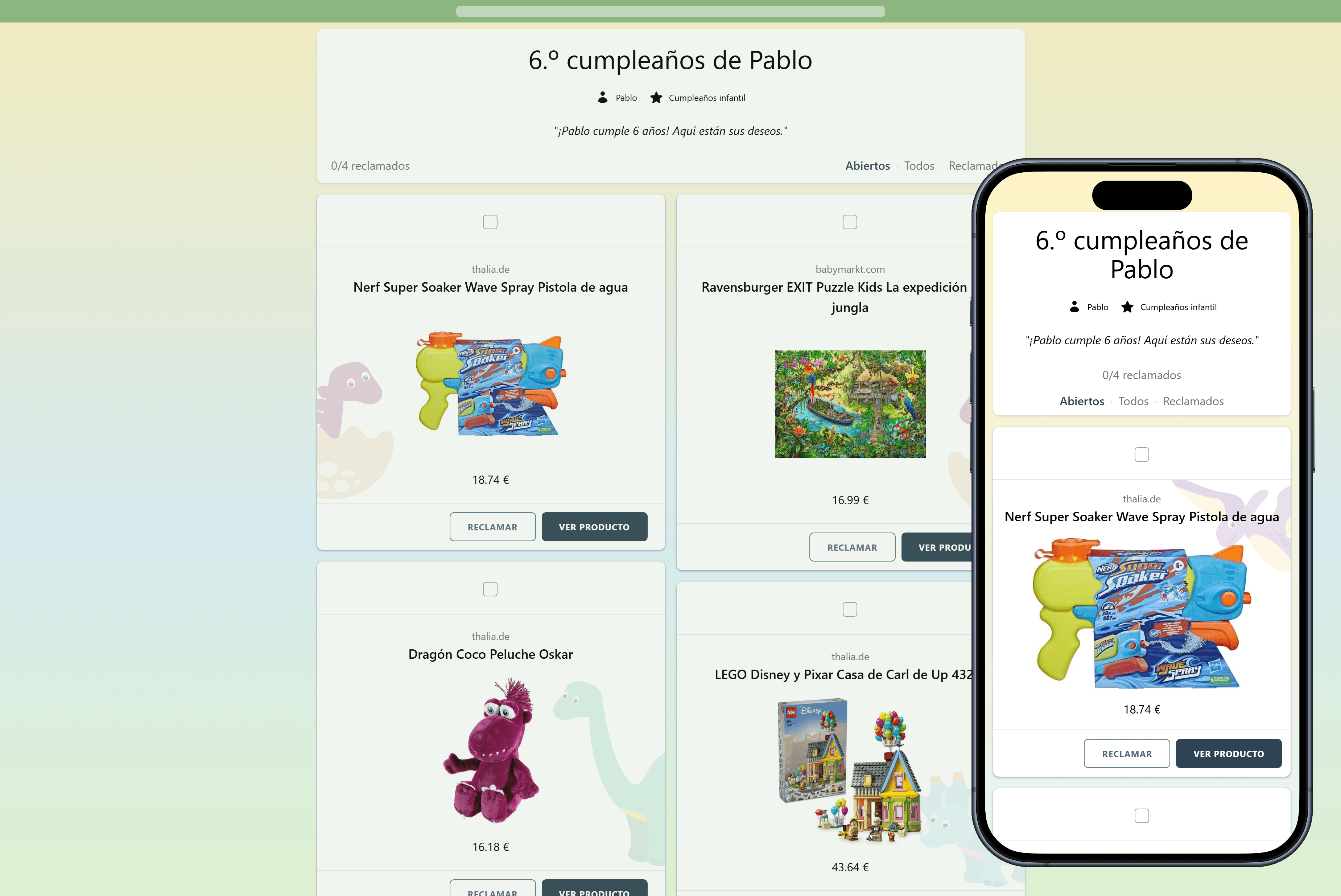 Así se ve tu lista de cumpleaños terminada