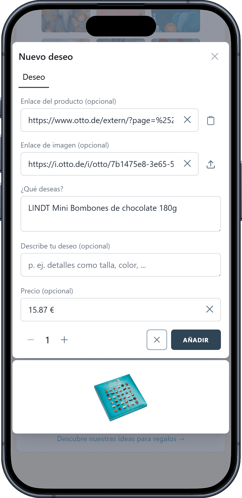 Cómo añadir deseos a tu lista