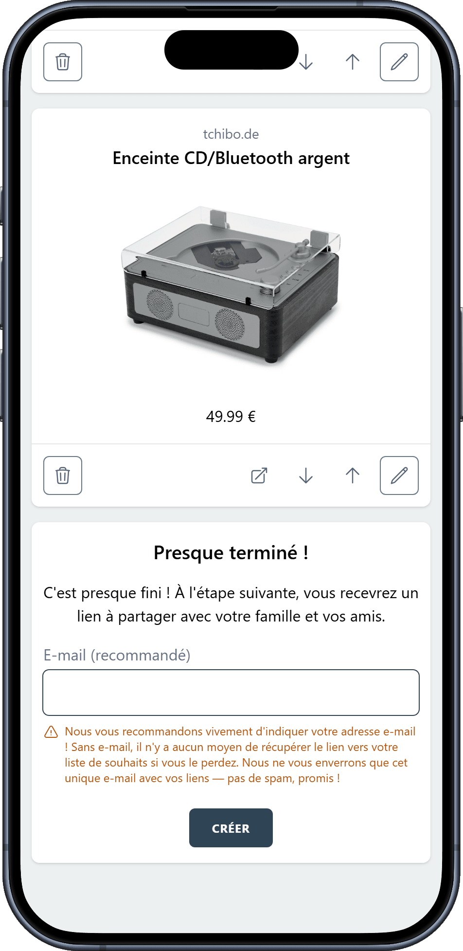 Comment créer votre liste de souhaits