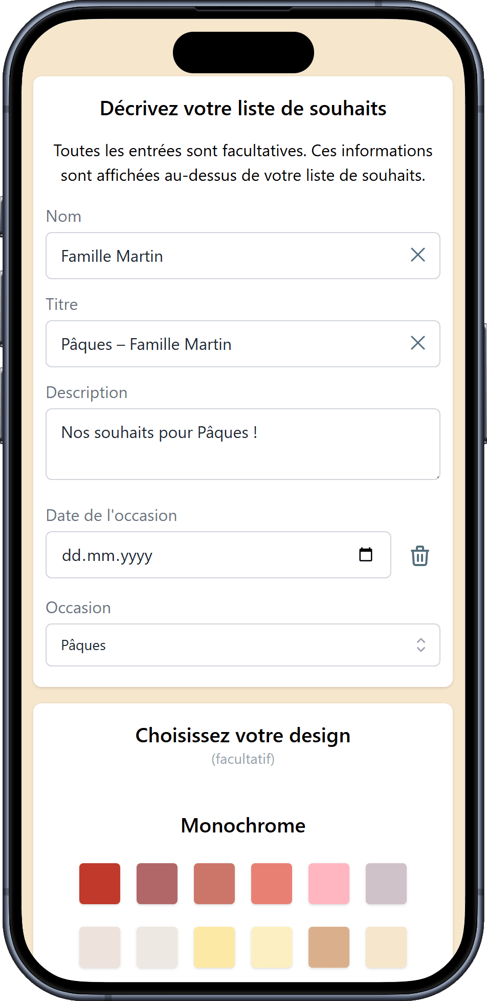 Comment ajouter des détails à votre liste