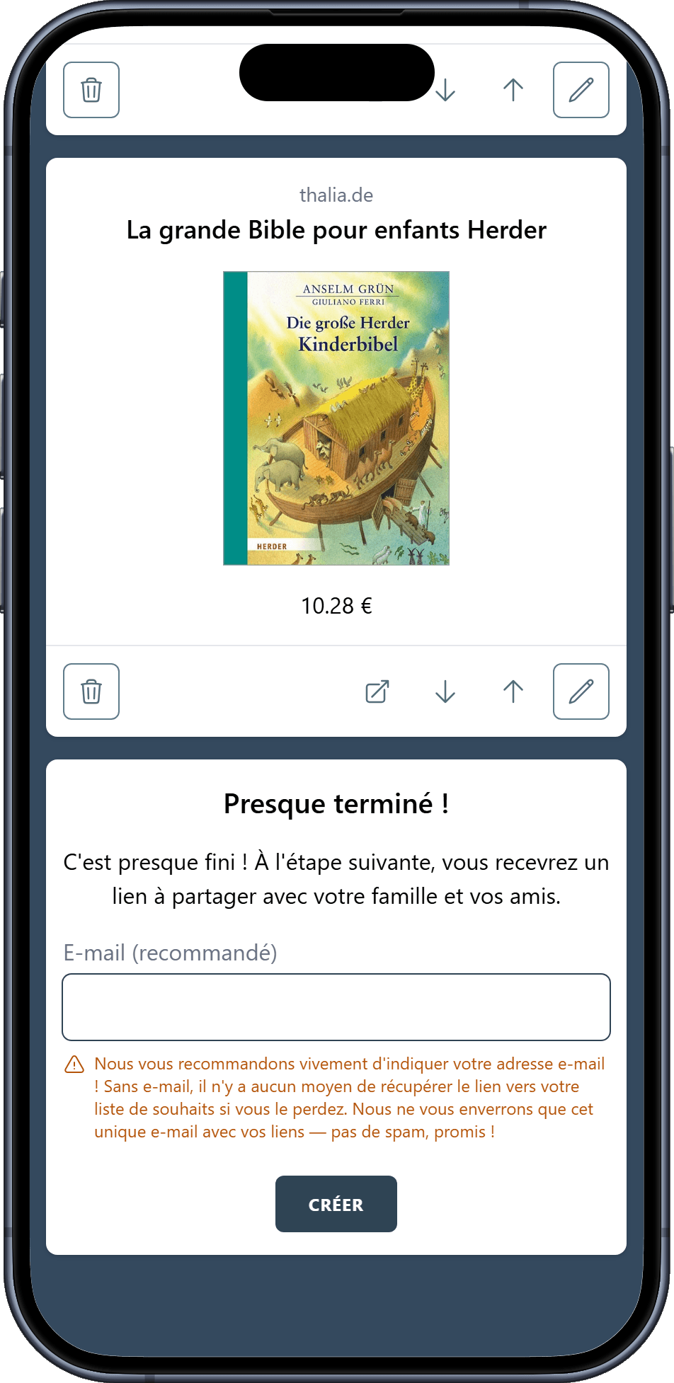 Comment créer votre liste de baptême