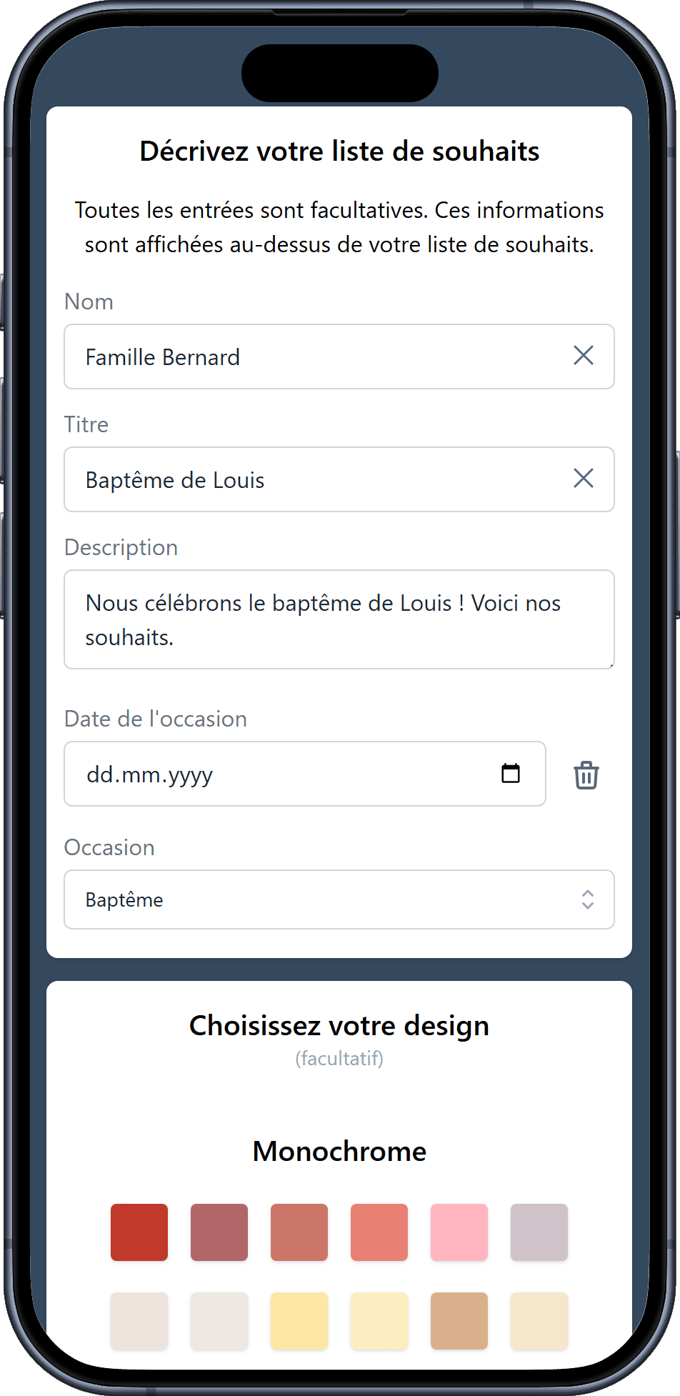 Comment ajouter des détails à votre liste