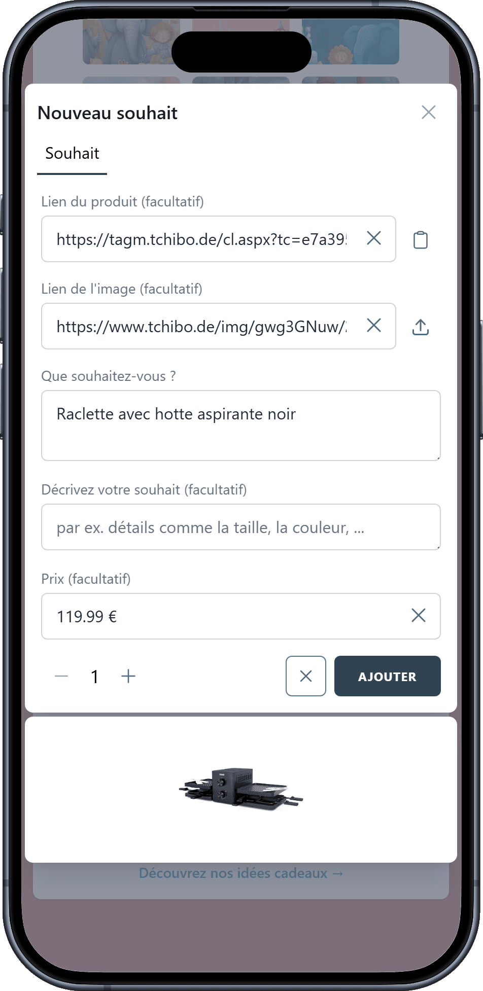 Comment ajouter des souhaits à votre liste