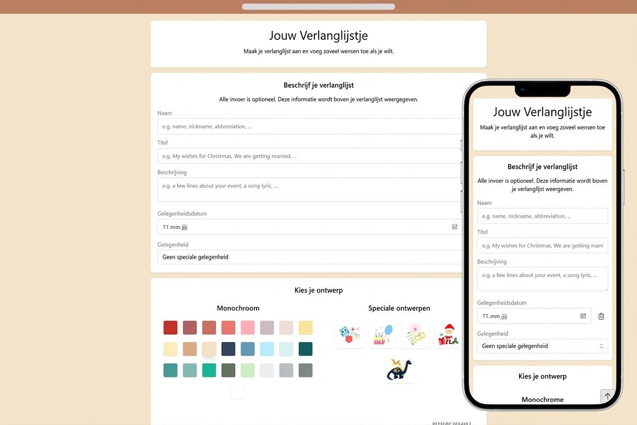 Hoe voeg je details toe aan je verlanglijst