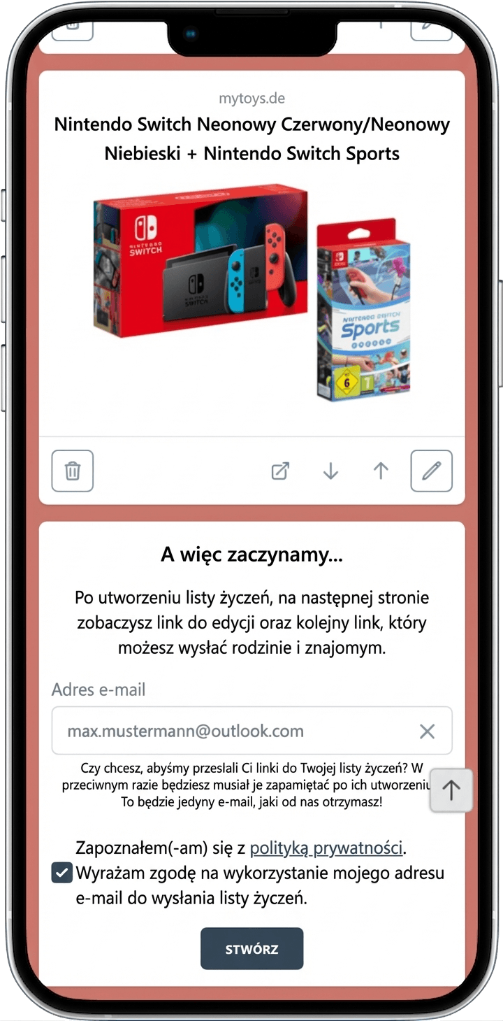 Jak stworzyć listę życzeń