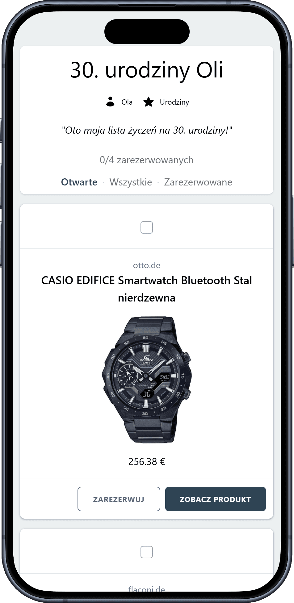 Tak wygląda gotowa lista życzeń na urodziny