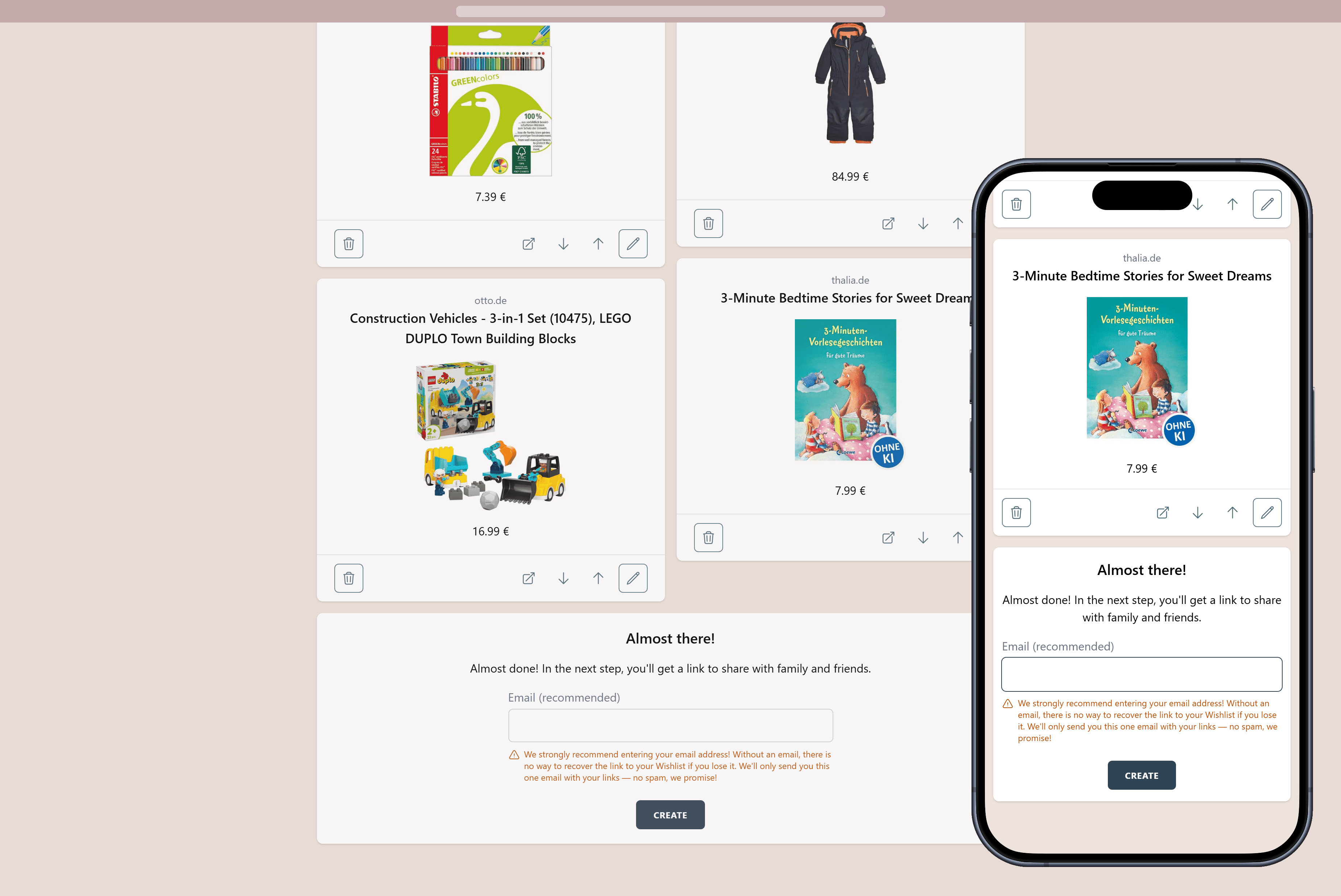 How to create your Wishlist
