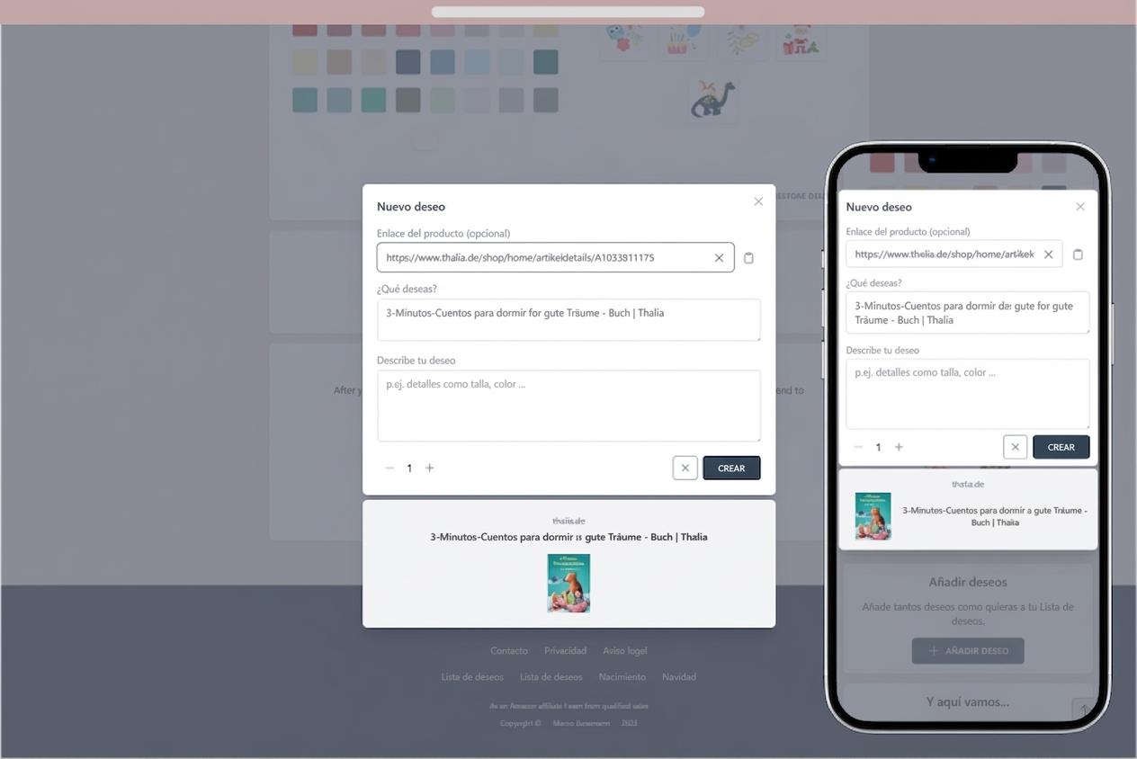 Cómo añadir deseos a tu lista