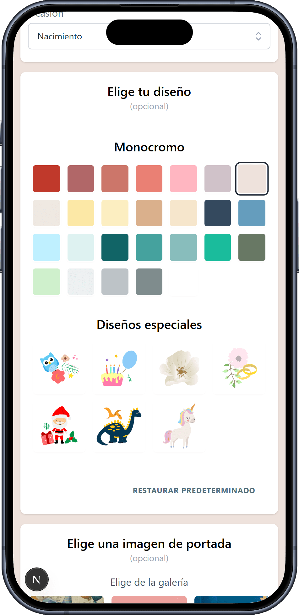 Los diseños que puedes elegir para tu lista