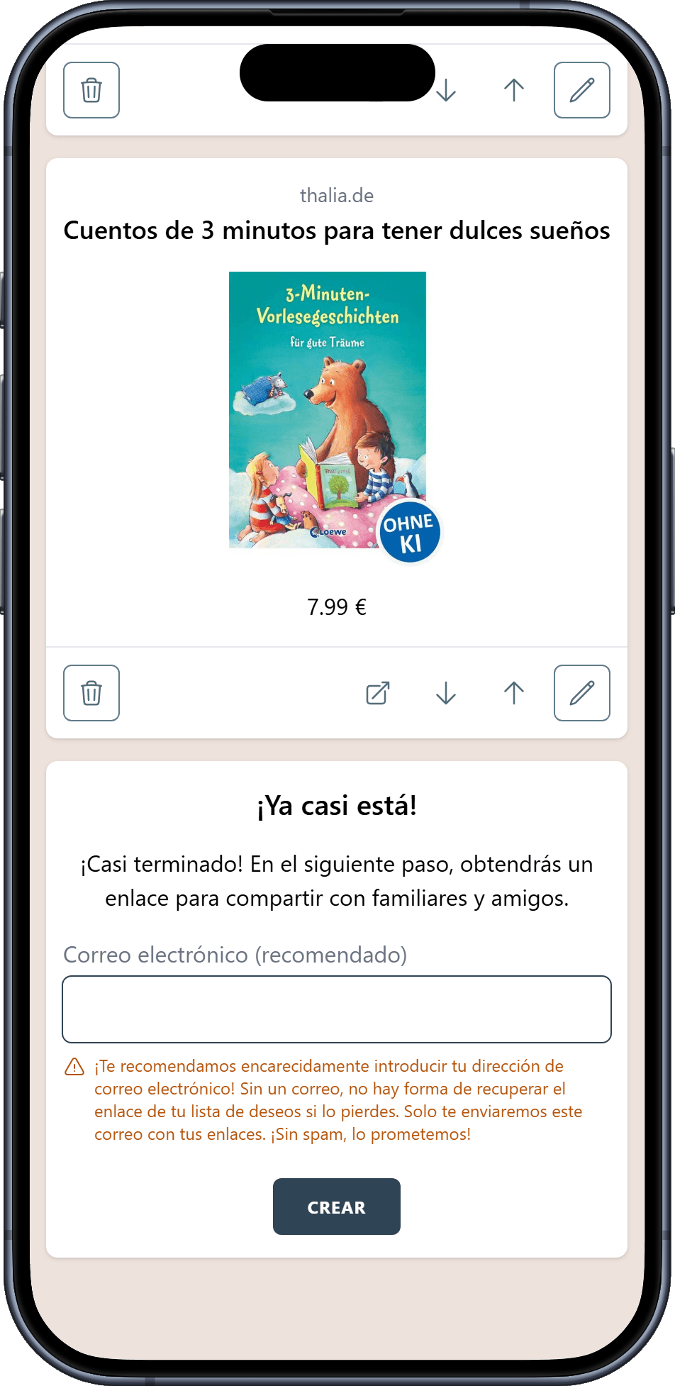 Cómo crear tu lista de deseos