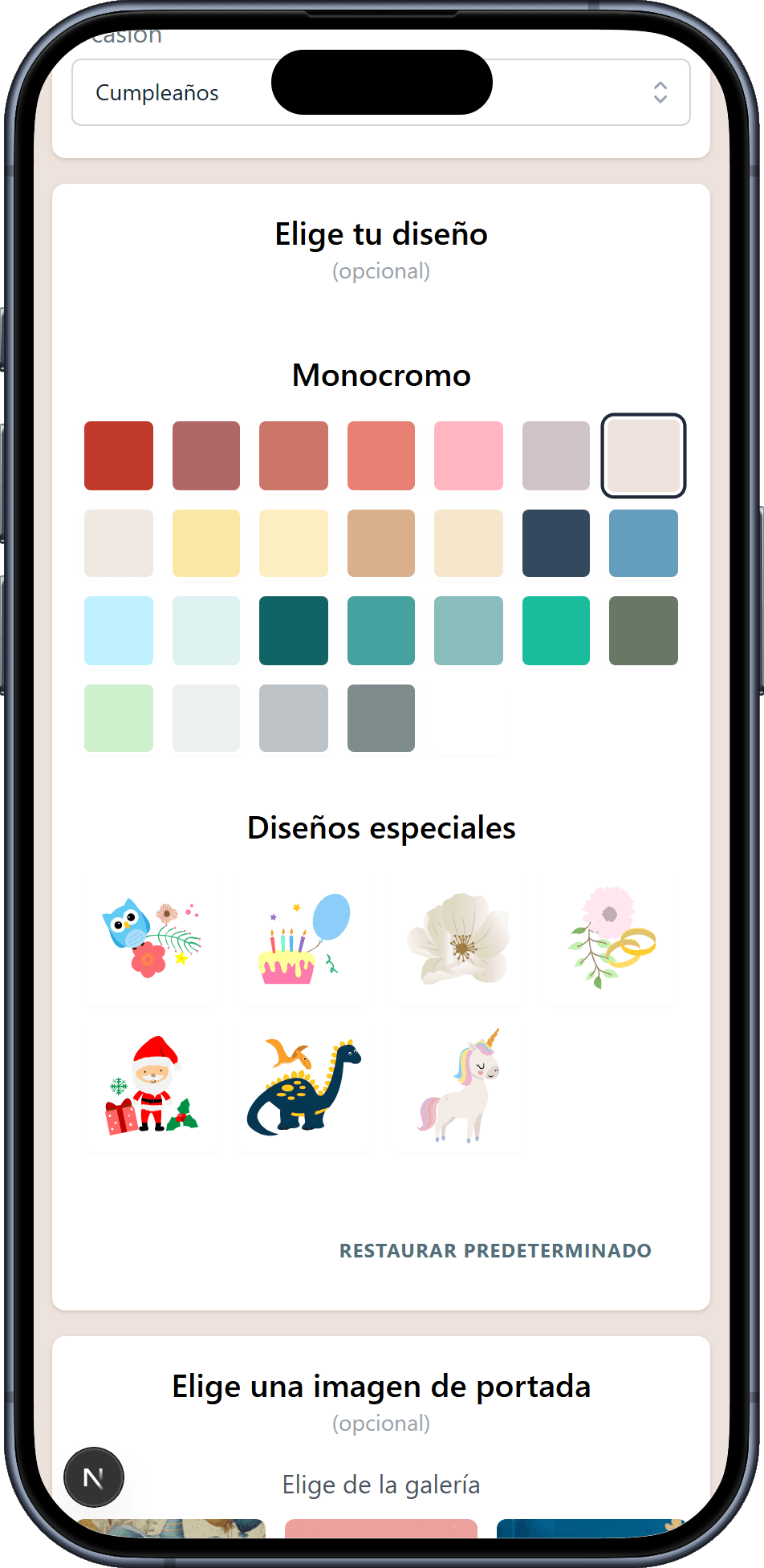 Los diseños que puedes elegir para tu lista